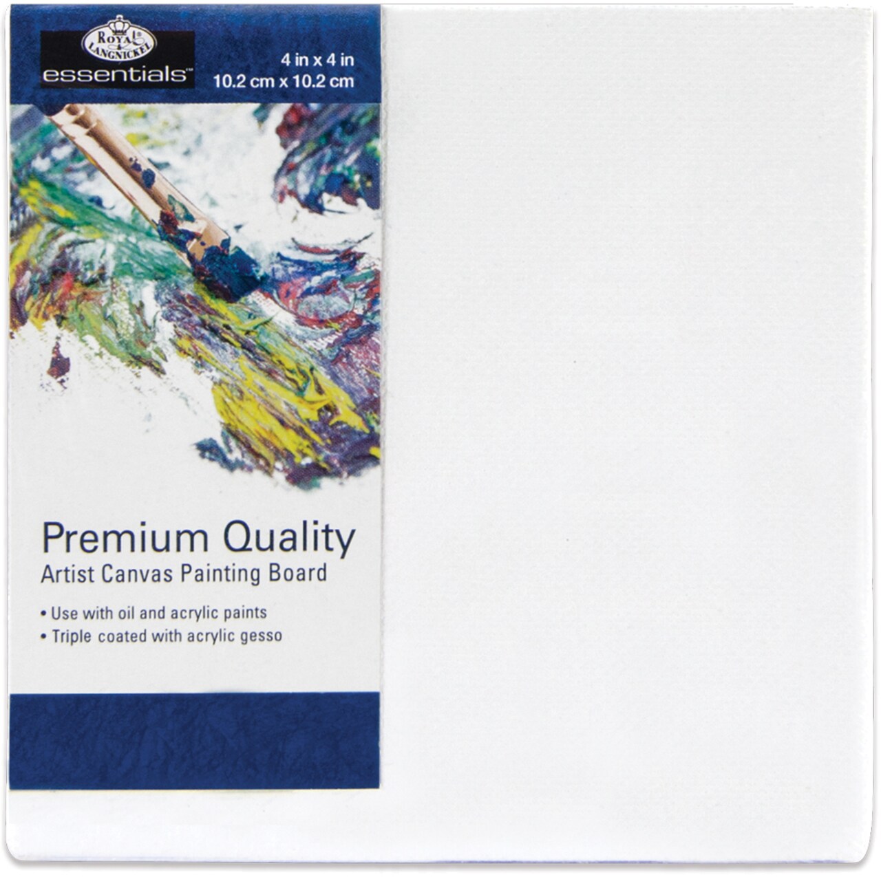 Royal Langnickel essentials(TM) Premium Canvas Board-4"x4"